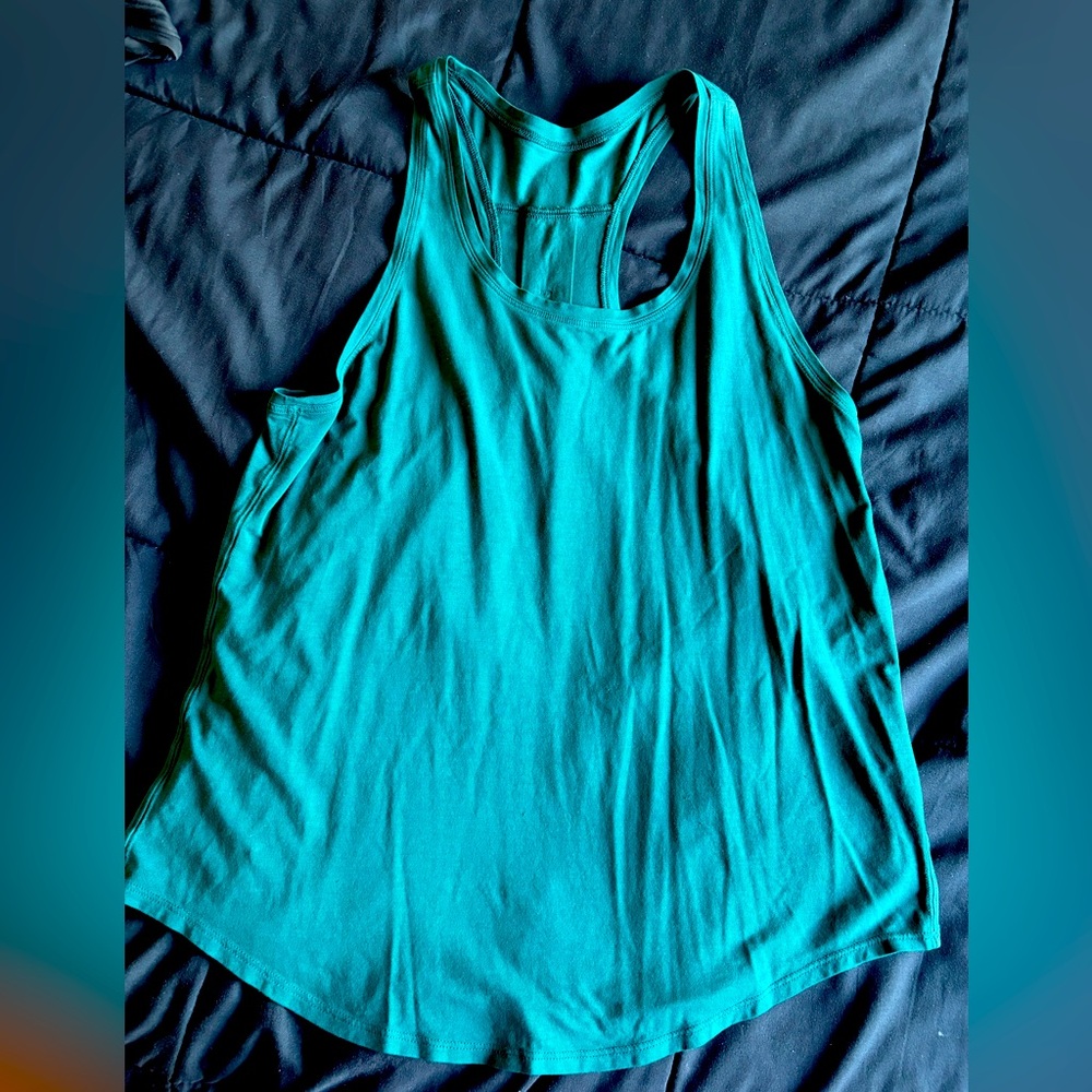 Lululemon Love tank - older style - dark teal - size 10 - gently worn
